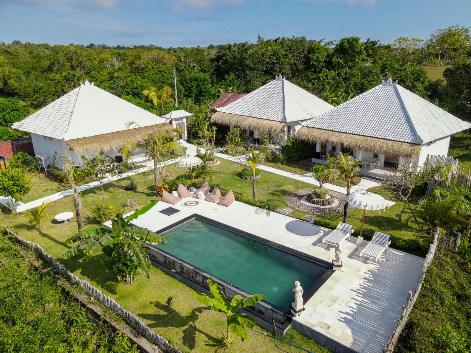 Sukacita Hill full compound aerial — Uluwatu Bali
